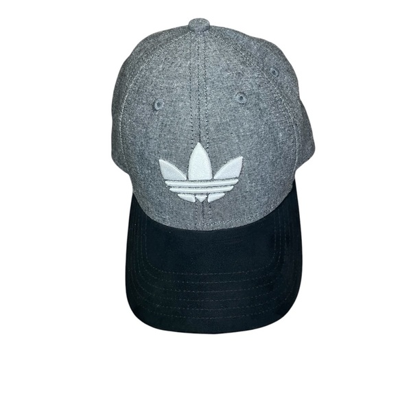 Adidas Hat Cap Snapback Gray Adjustable Embroidered  Adult Men Casual Athletic - Picture 1 of 6